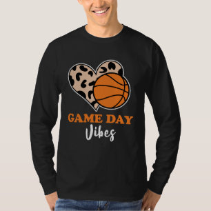 Camiseta Juego de Baloncesto Blanqueado Vibraciones Juego d