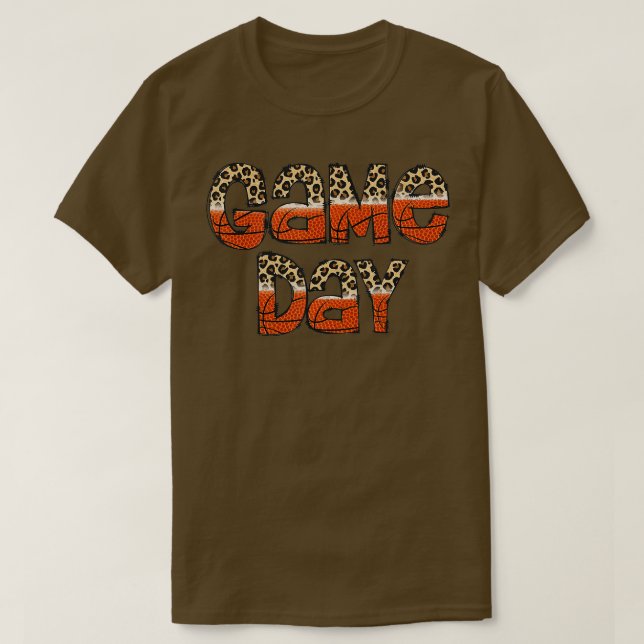 Camiseta Juego de baloncesto Bleached Leopard Day Vibes Bas (Diseño del anverso)