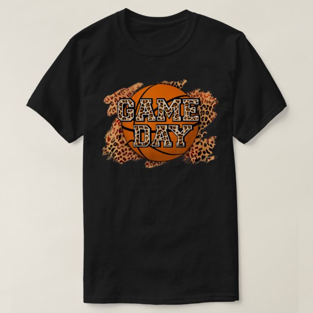 Camiseta Juego de baloncesto Bleached Leopard Day Vibes Bas (Diseño del anverso)