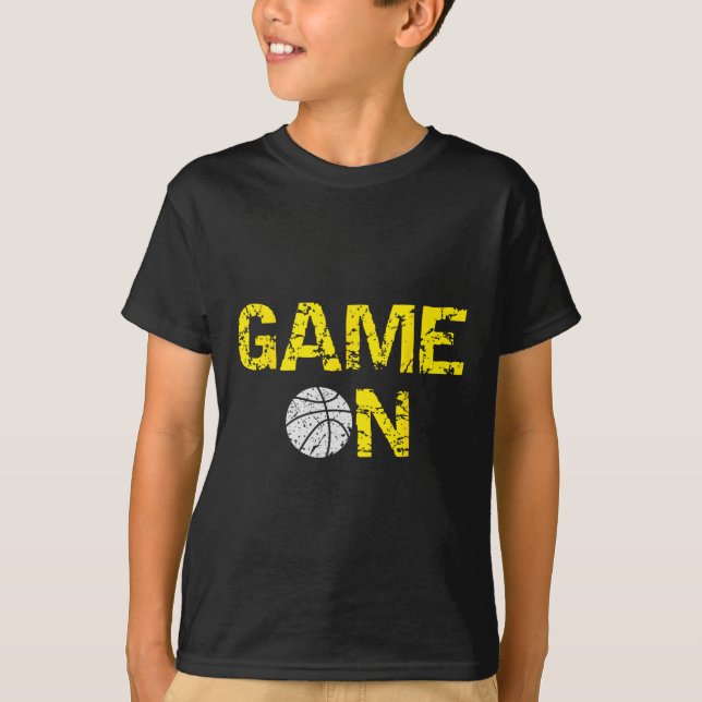 Camiseta Juego De Baloncesto; Blue Black Yellow Gold Team C (Anverso)