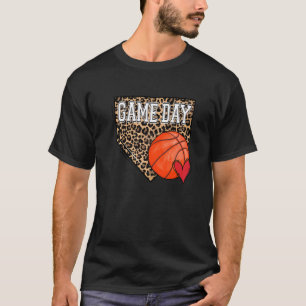 Camiseta Juego de baloncesto con sangre Día Vibes Leopard B