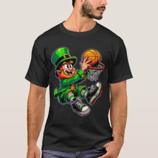 Camiseta Juego De Baloncesto De Leprechaun De San Patricio