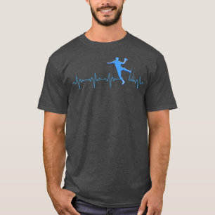 Camiseta Juego de balonmano de latido de latido de pulso de