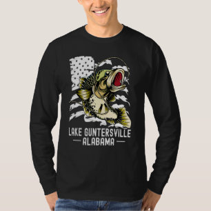 Camiseta Juego de Bass Pesca Deportivo Pescador Lago Gunter