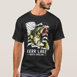 Camiseta Juego de Bass Pescador Deportivo Kerr Lake North