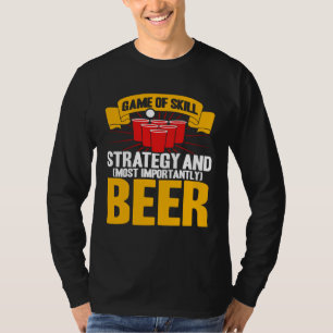 Camiseta Juego de Beer Pong de Habilidad Estrategia Beer Po