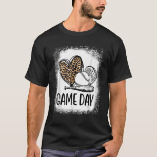 Camiseta Juego de béisbol con Mamáes de mamá de leopard Hea