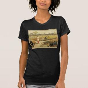 Camiseta Juego de béisbol de antaño del vintage en 1887
