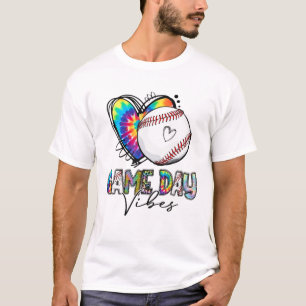 Camiseta Juego de béisbol Vibes Béisbol Mom Game Day Tie