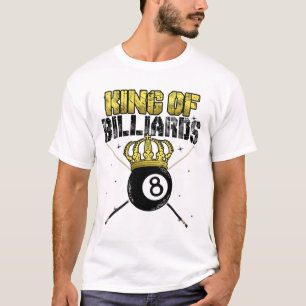 Camiseta Juego De Billar De La Cola De Piscina King Of Bill