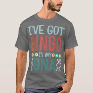Camiseta Juego de Bingo Juego de cartas Abuela Jugador de B