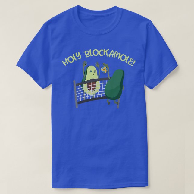 Camiseta Juego de bloqueador de voleibol Guacamole (Diseño del anverso)