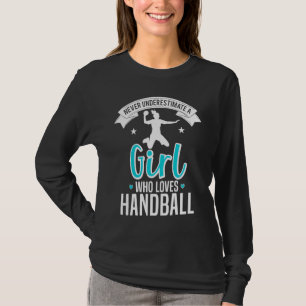 Camiseta Juego de bolas para mujeres Chica de balonmano