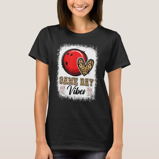 Camiseta Juego de boliche Bleached Bowling Day Vibes Bowlin (Anverso)