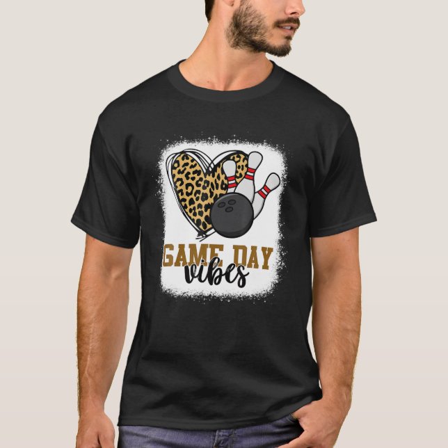 Camiseta Juego de boliche Bleached Bowling Day Vibes Bowlin (Anverso)