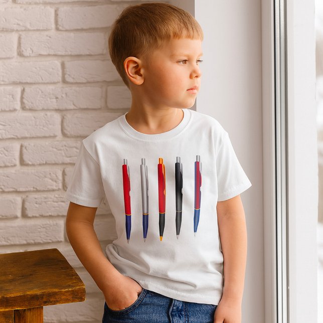 Camiseta Juego de bolígrafos de colores (Subido por el creador)