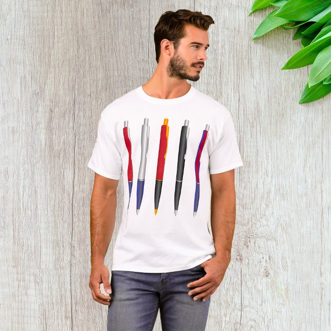 Camiseta Juego de bolígrafos de colores (Subido por el creador)