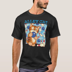 Camiseta Juego de Bolos Alley Cat Pun