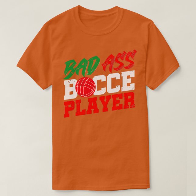 Camiseta Juego de bolos italiano Bocci Ball T (Diseño del anverso)