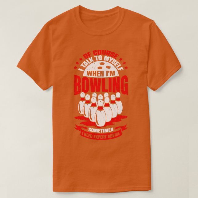 Camiseta Juego de Bowling divertido Juego Sport Bowler Rega (Diseño del anverso)