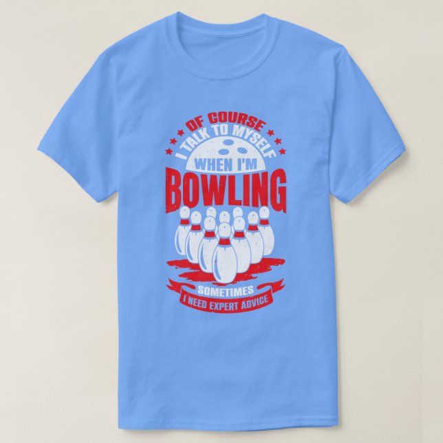 Camiseta Juego de Bowling divertido Juego Sport Bowler Rega (Diseño del anverso)