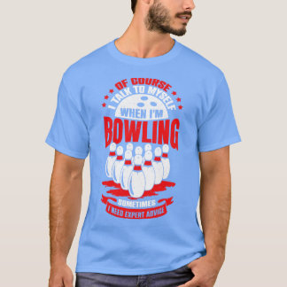 Camiseta Juego de Bowling divertido Juego Sport Bowler Rega