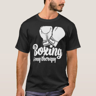 Camiseta Juego De Boxeo Es Mi Terapia Mujeres Boxear Deport