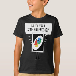 Camiseta Juego de cartas arruina amistad jugador o jugador