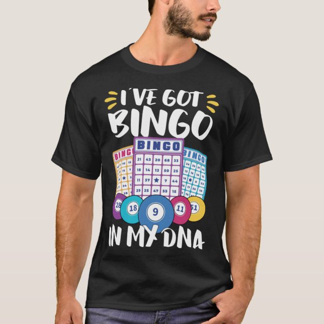 Camiseta Juego de cartas de bingo Abuela Jugador de Bingo C (Anverso)