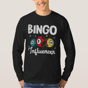 Camiseta Juego de Cartas de Bingo Influencer Bingo Apuestas