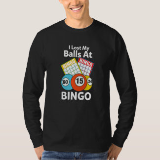 Camiseta Juego de Cartas de Bingo Para el Anunciante Perdí 