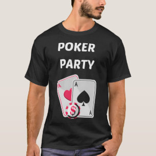 Camiseta Juego de Cartas de Fiesta de Póquer