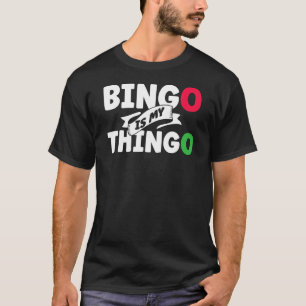 Camiseta Juego de cartas de jugador de Bingo Ganar Bingo Lu
