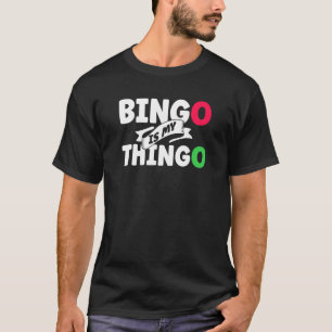 Camiseta Juego de cartas de jugador de Bingo Ganar Bingo Lu