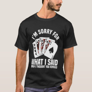Camiseta Juego de Cartas de Picas Cartas para Jugar