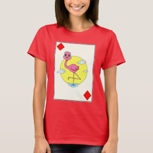 Camiseta Juego de cartas de póker Flamingo