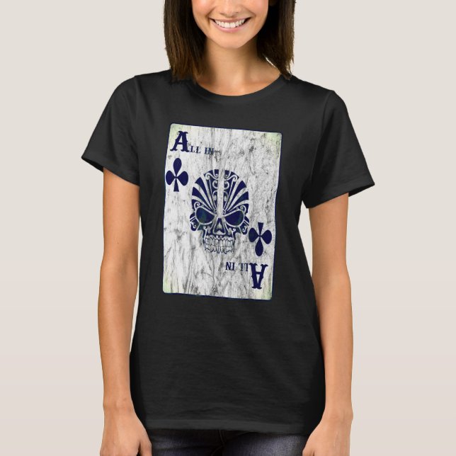 Camiseta Juego de cartas de póquer con problemas (Anverso)