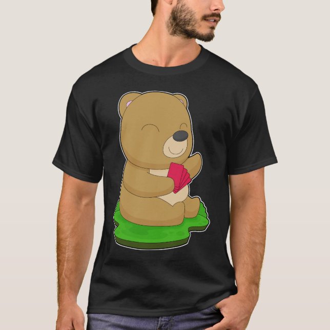 Camiseta Juego de cartas de póquer de Bear (Anverso)
