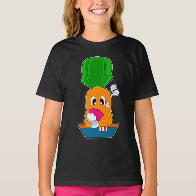 Camiseta Juego de cartas de póquer de carrote (Anverso)