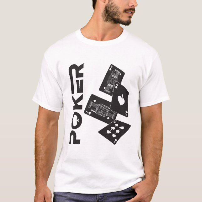 Camiseta Juego de cartas de póquer juego de juegos de azar  (Anverso)