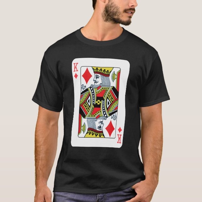 Camiseta Juego de cartas de Rey de Diamantes (Anverso)