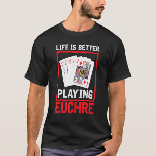 Camiseta Juego de cartas Euchre Euchre Player