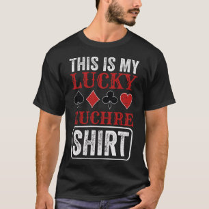 Camiseta Juego de cartas Euchre Lucky Jugador Euchre Poker