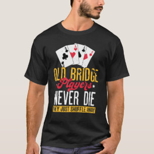 Camiseta Juego de cartas puente Jugador de ropa de ropa de 