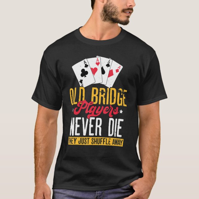 Camiseta Juego de cartas puente Jugador de ropa de ropa de  (Anverso)