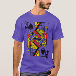 Camiseta Juego de cartas Queen of Spades Juit Halloween Cos