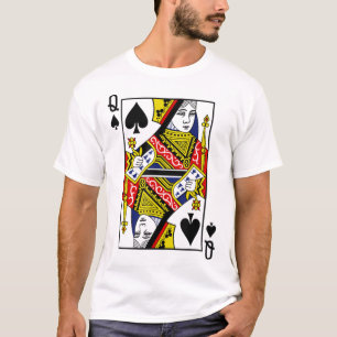 Camiseta Juego de cartas Queen of Spades Juit Halloween Cos