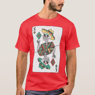Camiseta Juego de cartas Skeleton para Meican 