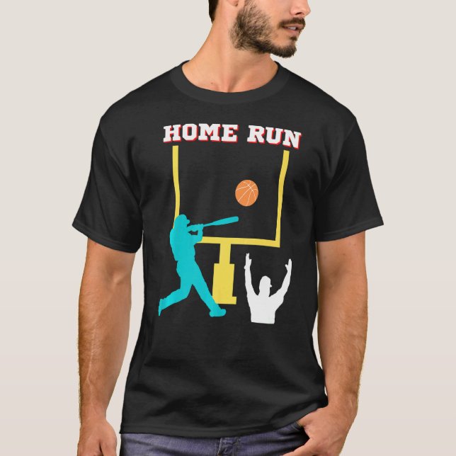 Camiseta Juego de Chiste Deportivo de Home Run (Anverso)