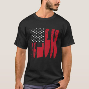 Camiseta Juego de Cuchillos de Carnicero de Cocina con Band